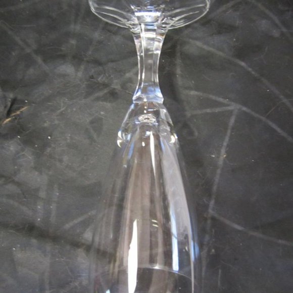 VTG 90'S FACETED STEM SMALL GLASS, SIMPLE ELEGANCE, GREAT FOR TOASTING - Picture 3 of 7
